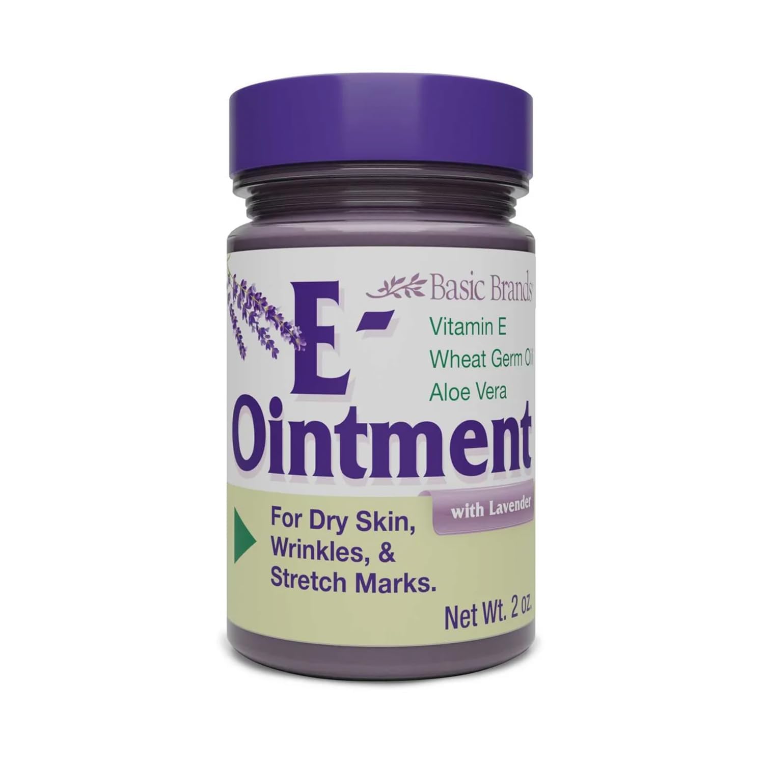 Basic Organics Vitamin E Ointment, Lavender Scent