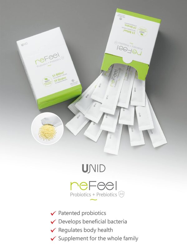 UNID reFeel 2.0 suplemento 19 cepas mezcla probióticos imagen 2