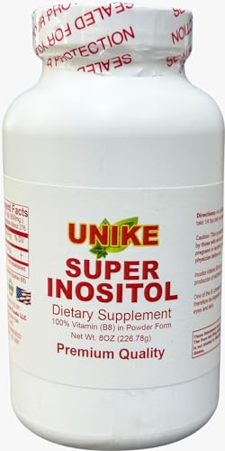 Version 1.0.0 Vista frontal suplemento Unike Nutra Super Inositol 8oz