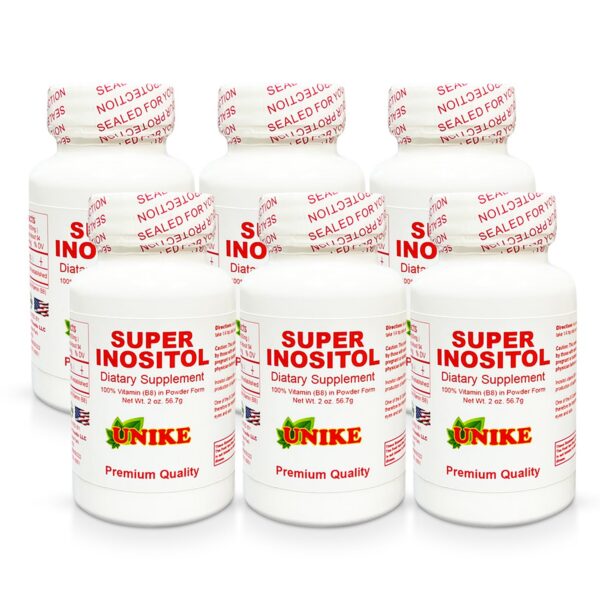 Unike Nutra Super Inositol paquete 6 polvo vitamínico