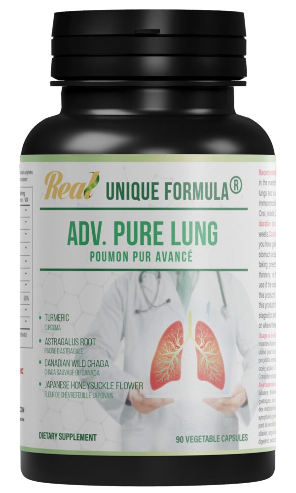 Unique Formula Pure Lung suplemento herbal para soporte pulmonar