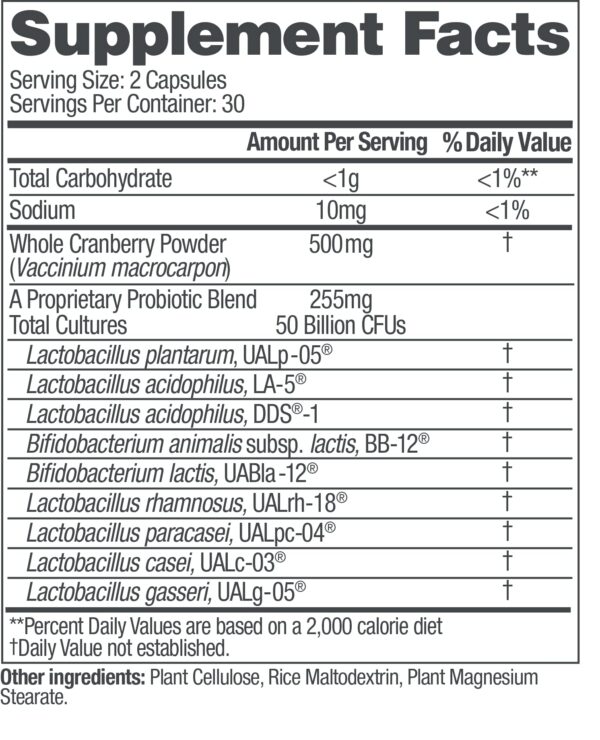 Version 1.0.0 up4 probiótico vegano mujer sin gluten sin soya 60 unidades