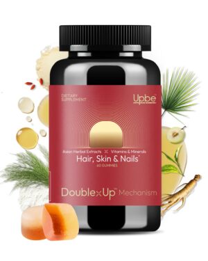 Version 1.0.0 Frente del envase Upbe gomitas biotina 6000 mcg