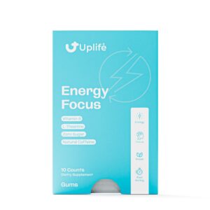 Paquete del chicle UPLIFE enfoque y energía 20 piezas blanco