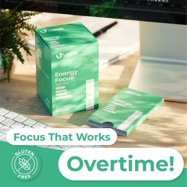 Chicles UPLIFE para energía y frescura menta sin azúcar