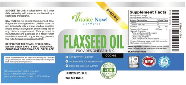 Frasco y tapa Upsize Flaxseed Oil Softgels