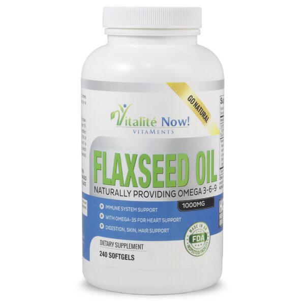 Frasco Upsize Organic Flaxseed Oil Softgels 1000 mg