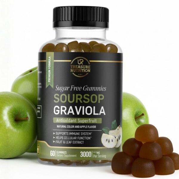 Gomitas Graviola UR Treasure frasco frontal