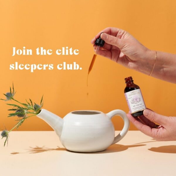 Etiqueta frontal suplemento para sueño rápido Urban Moonshine Hit The Hay