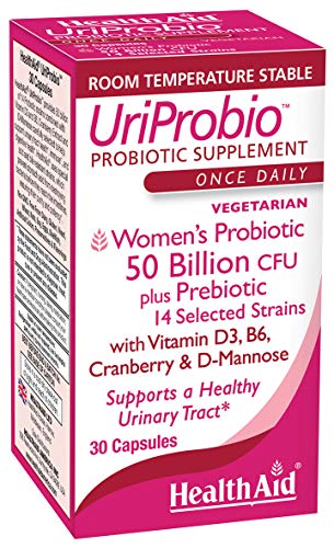 UriProbio suplemento probiótico femenino caja 30 cápsulas