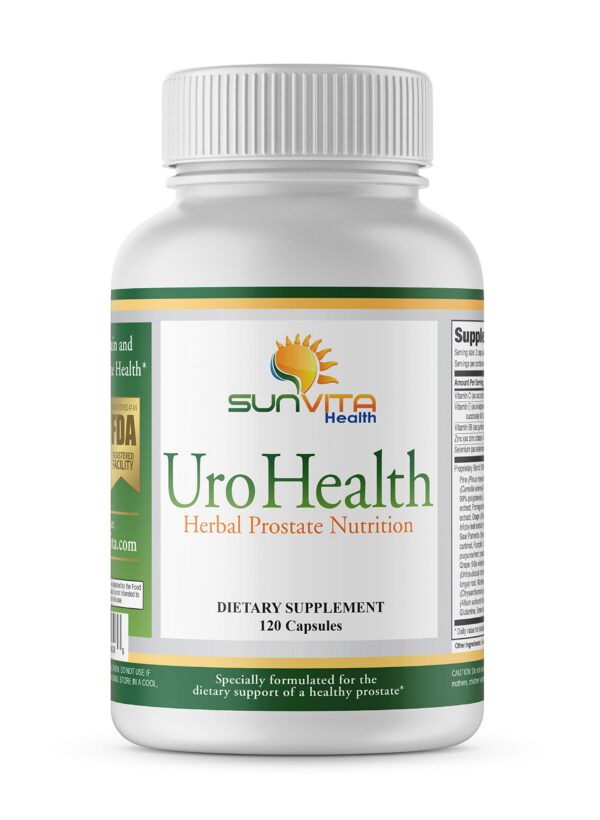 Suplemento UroHealth soporte próstata saludable 120 tabletas