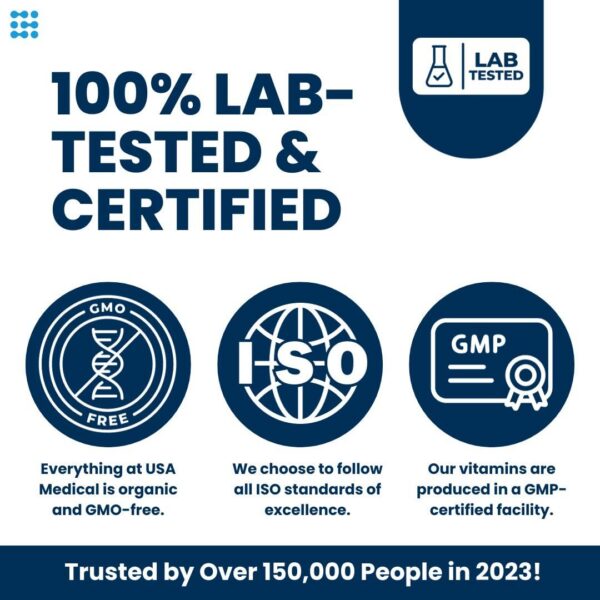 Frasco de cápsulas USA Medical Inositol