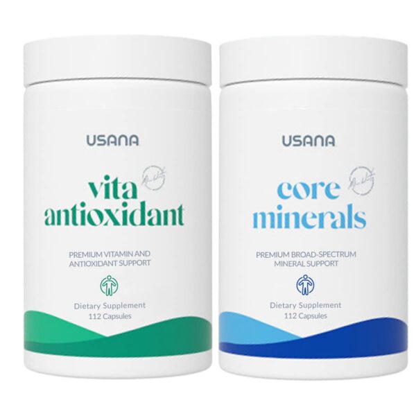 Version 1.0.0 Frasco de USANA CellSentials minerales y antioxidantes