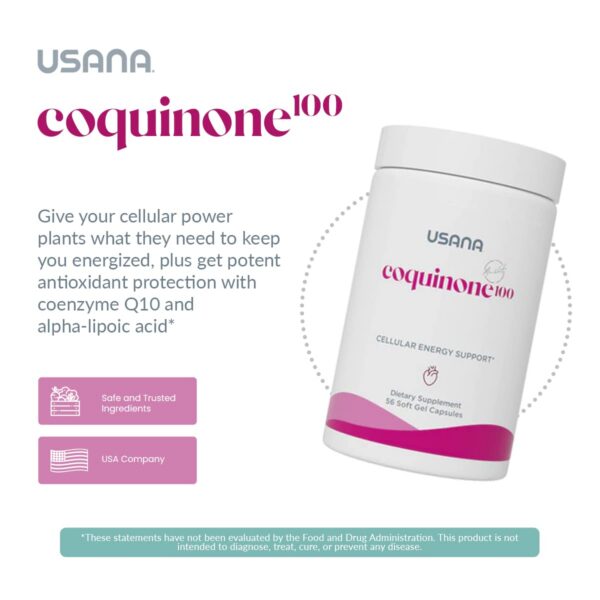 Version 1.0.0 Detalle de etiqueta y ingredientes de CoQuinone 100