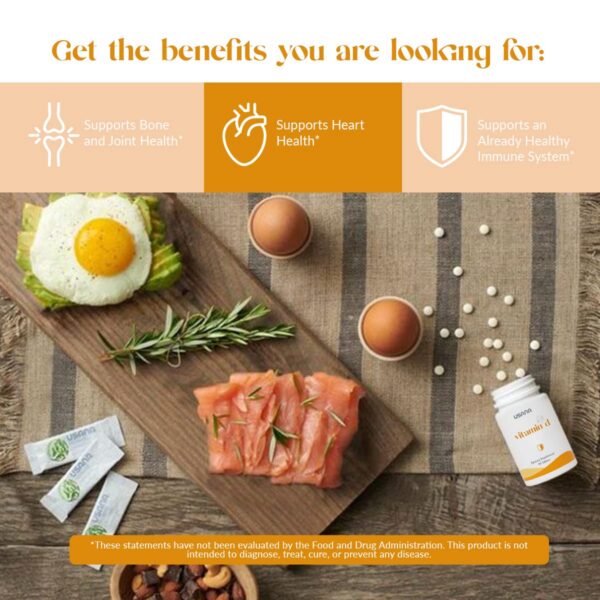 USANA vitamina d 2000 ui con vitamina k2 para salud ósea