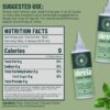 Uso de gotas líquidas de stevia NatriSweet en bebida