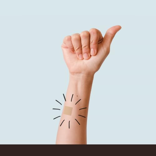 Uso del parche Veru Wellness en piel