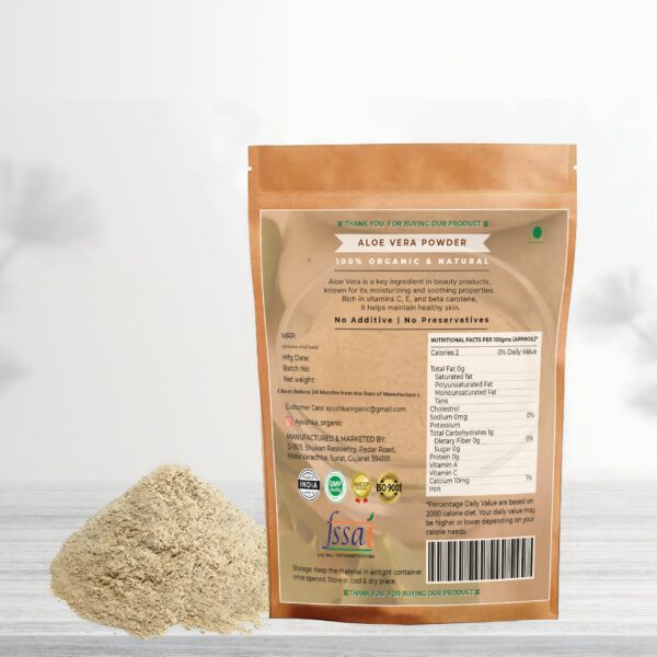 Uso versátil polvo aloe vera para mascarillas y acondicionadores