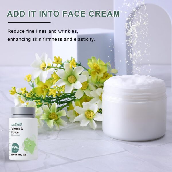 Uso de Polvo de Vitamina A en cosméticos