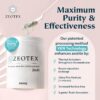 Uso de zeolita Zeotex en suplemento para detox y salud intestinal
