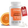 Utmost Nutrients vitamina C liposomal 180 cápsulas empaque frontal