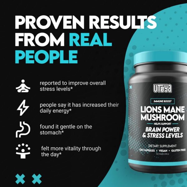 Cápsulas UTOYA Melena de León cerca