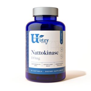 Version 1.0.0 Utzy Naturals nattokinase frasco 60 cápsulas