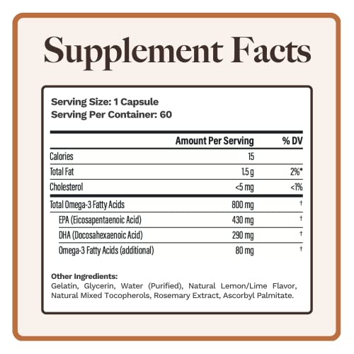 Etiqueta Utzy Omega-3 EPA-DHA