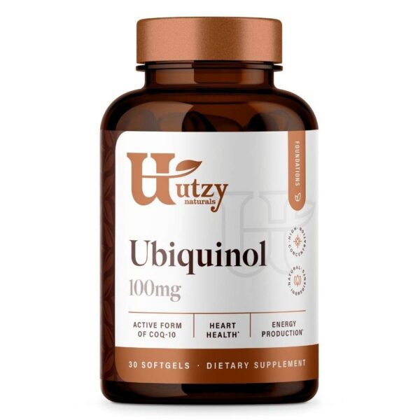 Ubiquinol and TriBerine bottle side view label