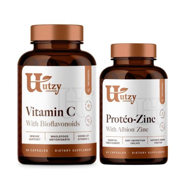 Utzy Naturals suplemento vitamina c complejo con acerola y zinc quelado