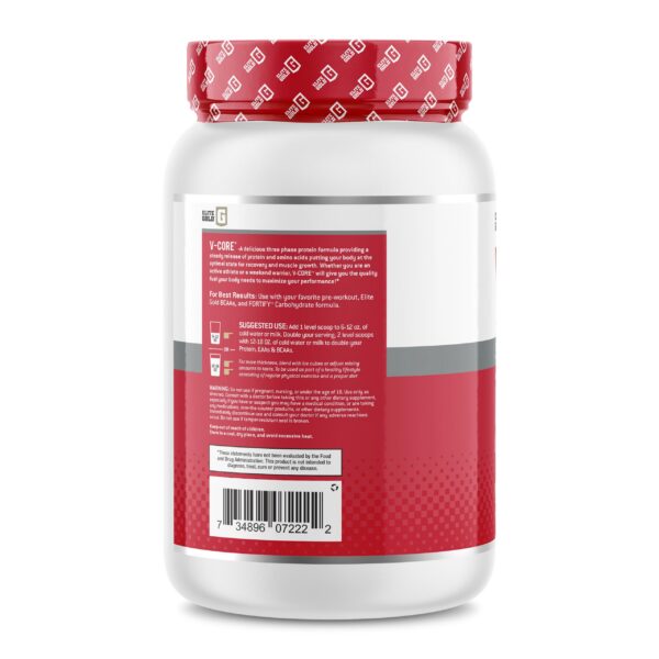 Polvo de proteína V-Core para batidos y recuperación