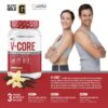 V-Core polvo proteína keto caja y envase