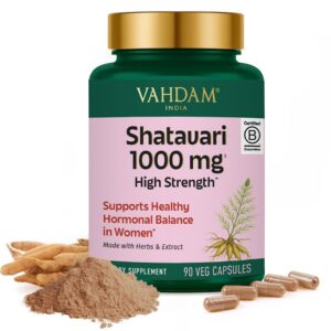 Botella VAHDAM Shatavari cápsulas 1000 mg