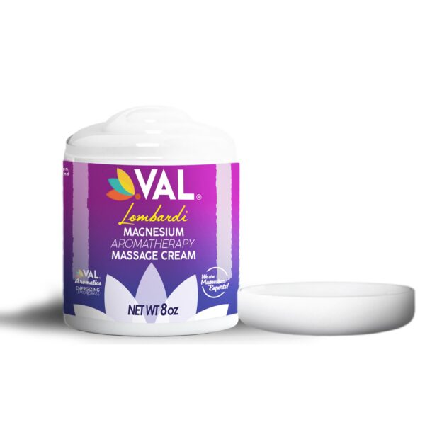 Frasco de VAL crema masaje magnesio