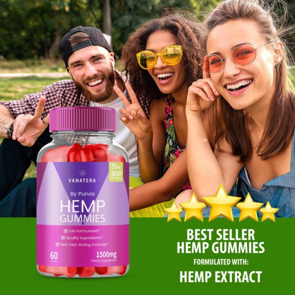 Version 1.0.0 Etiqueta de cáñamo en Vanatera Hemp Gummies