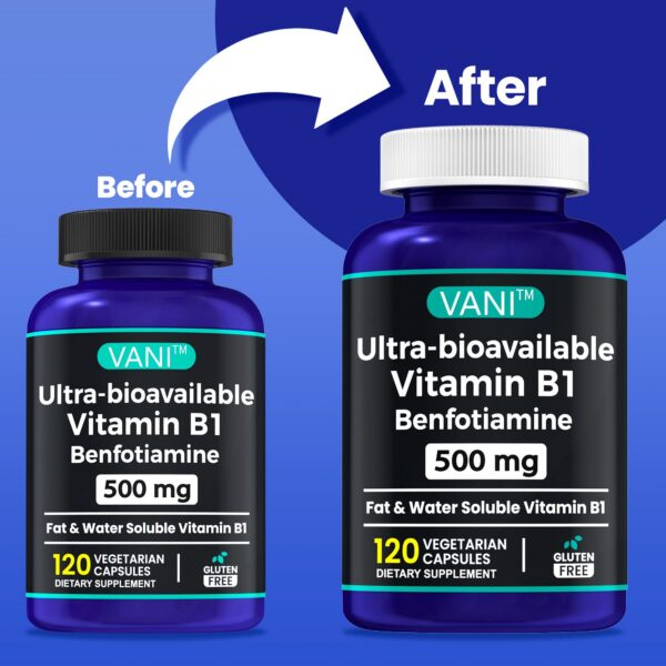 Paquete VANI Vitamina B1 con fórmula mejorada 2 en 1