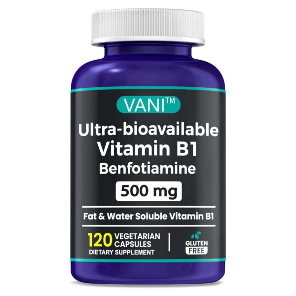 Frasco VANI Vitamina B1 Benfotiamina 500 mg