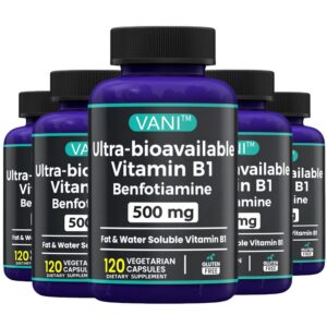 Frasco frontal de VANI Vitamina B1 Benfotiamina