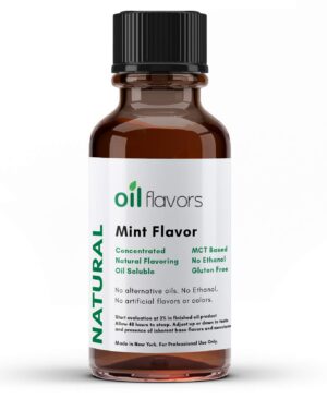 Version 1.0.0 Saborizante natural de menta en frasco de 4 oz