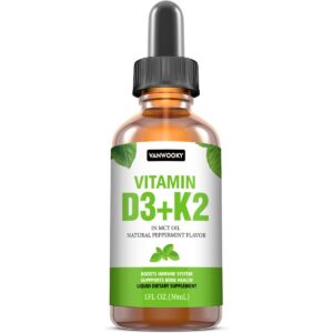 Frente del frasco VANWOOKY D3 + K2 gotas