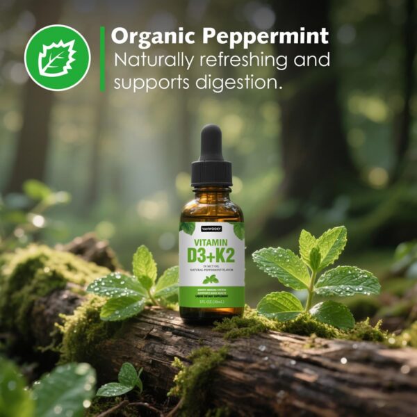 Version 1.0.0 Etiqueta frontal VANWOOKY D3 + K2 gotas