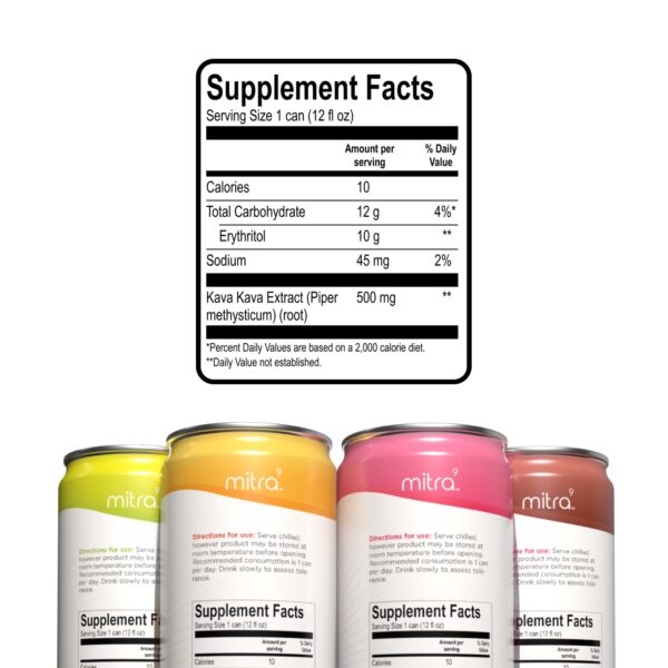 Variedad sabores pack bebidas kava MITRA9