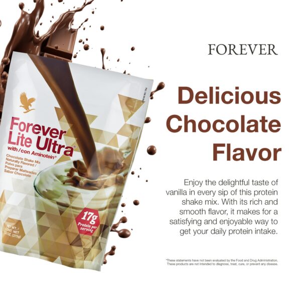 Vaso batido proteico Forever Living sabor chocolate