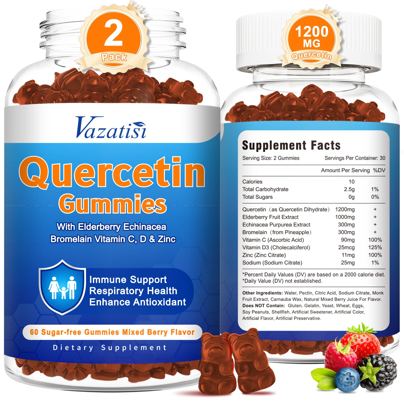 Vazatisi Quercetin Gummies