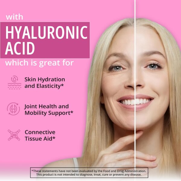 Detalle de etiqueta de colágeno vegano