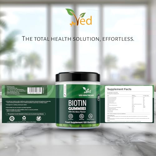 Version 1.0.0 Etiqueta y sabor frutos rojos mixtos Ved Biotin