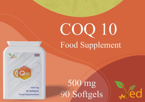 Etiqueta del frasco de Co Enzyme Q10