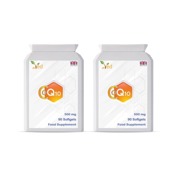 Ved Co Enzyme Q10 softgels bottle front view