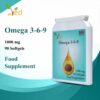 Frasco de Ved Omega 3-6-9 en etiqueta