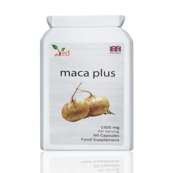Ved Organic Maca raíz negra roja amarilla 60 cápsulas 1505mg